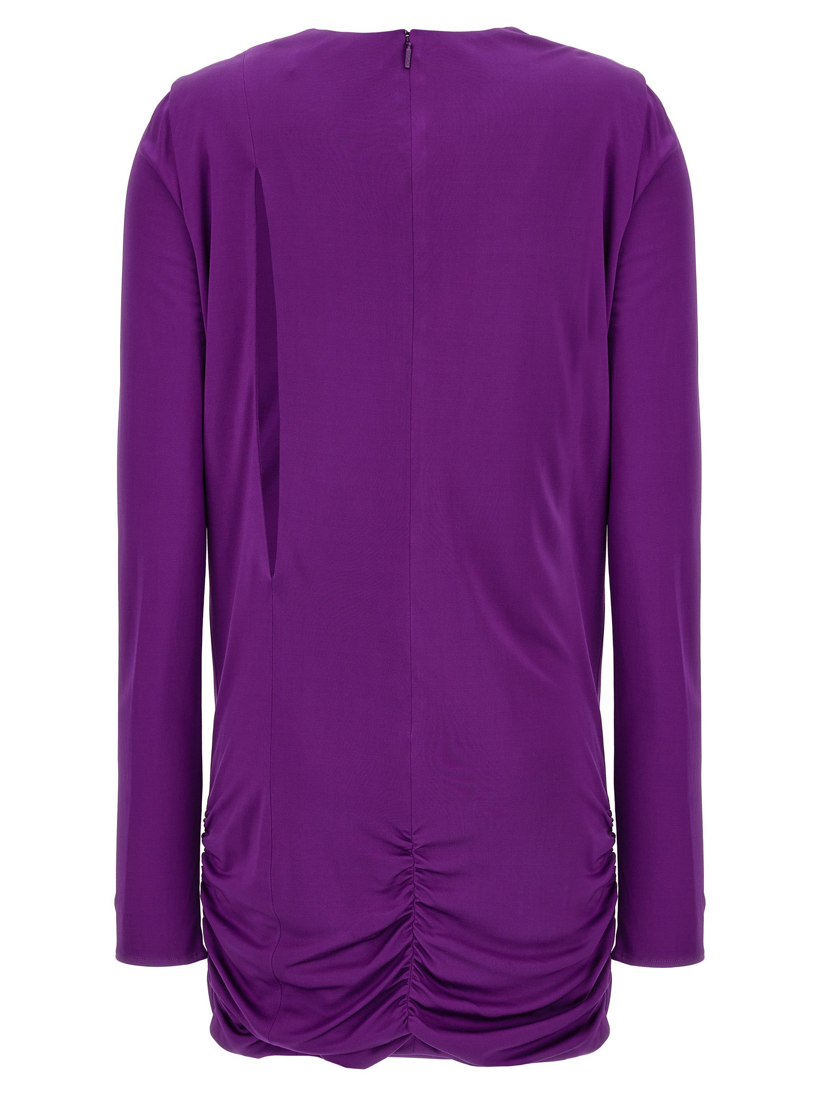 Versace Purple Viscose Short Dress