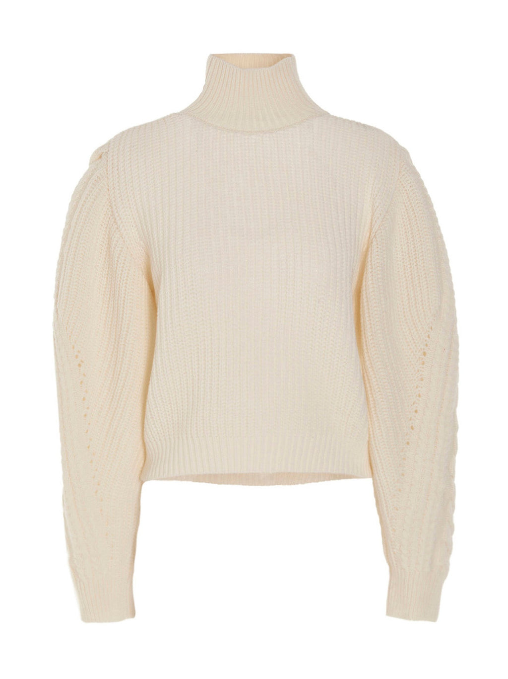 MIXIK White Wool Cardigan