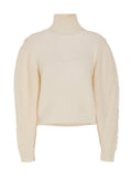 MIXIK White Wool Cardigan