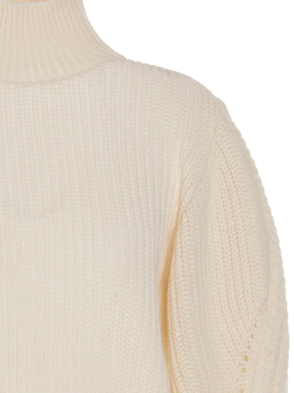 MIXIK White Wool Cardigan
