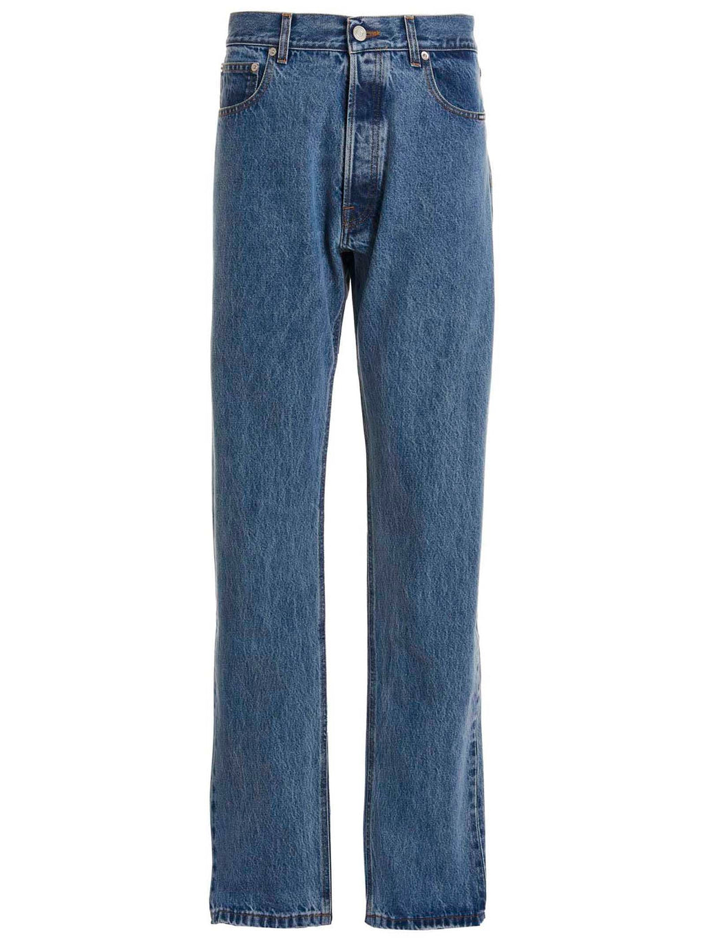 VTMNTS Blue Cotton Relaxed Fit Jeans