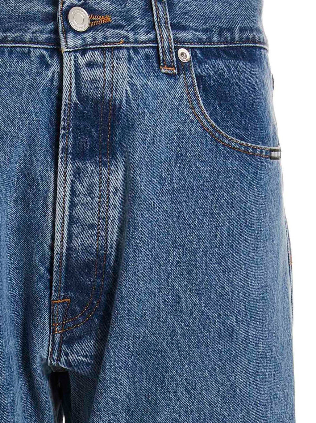 VTMNTS Blue Cotton Relaxed Fit Jeans