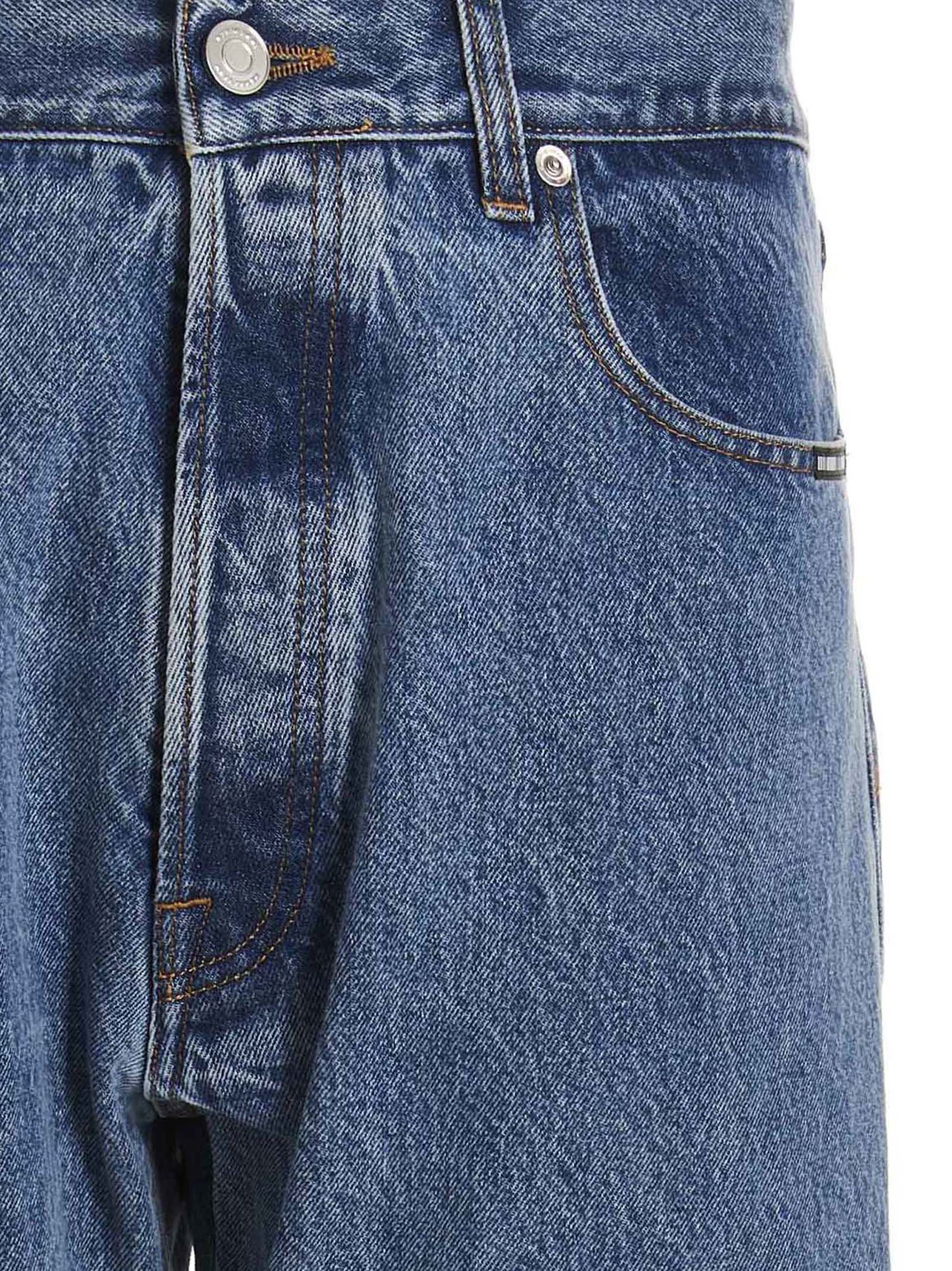 VTMNTS Blue Cotton Relaxed Fit Jeans
