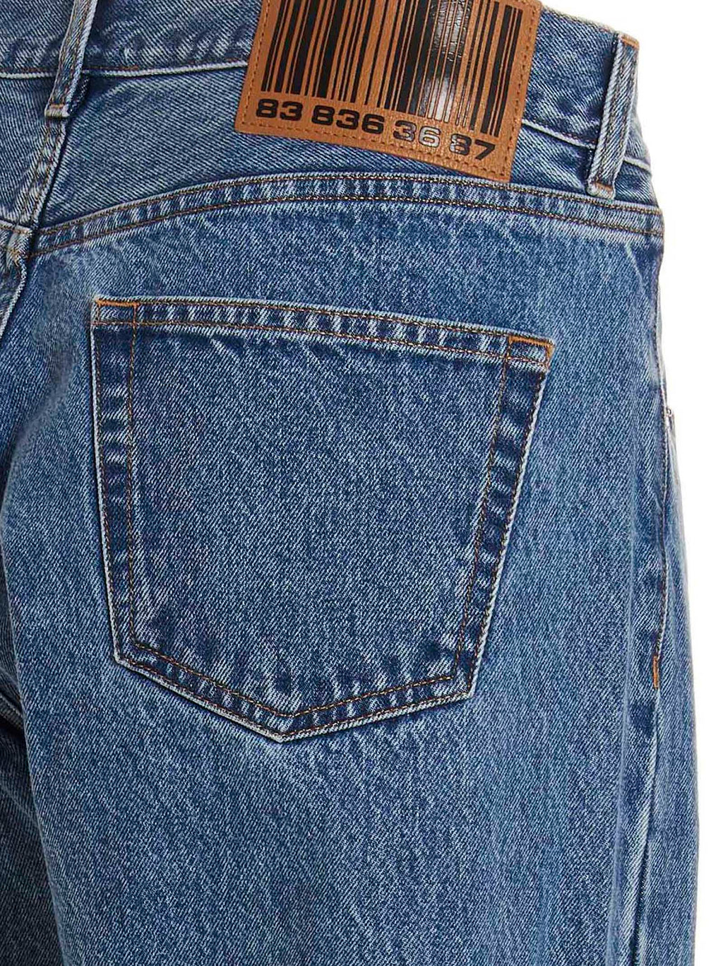 VTMNTS Blue Cotton Relaxed Fit Jeans