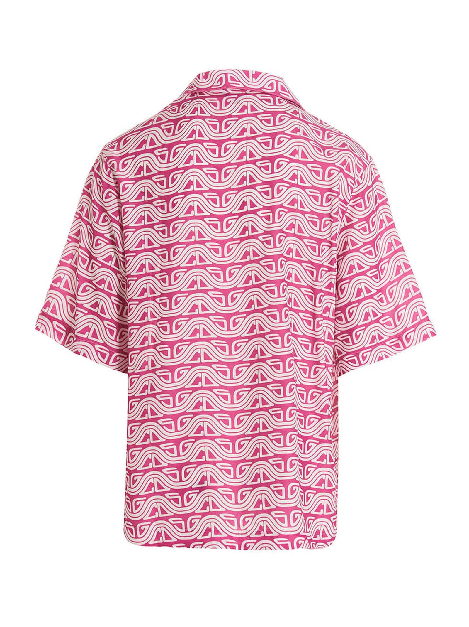 GCDS Fuchsia Viscose Blouse