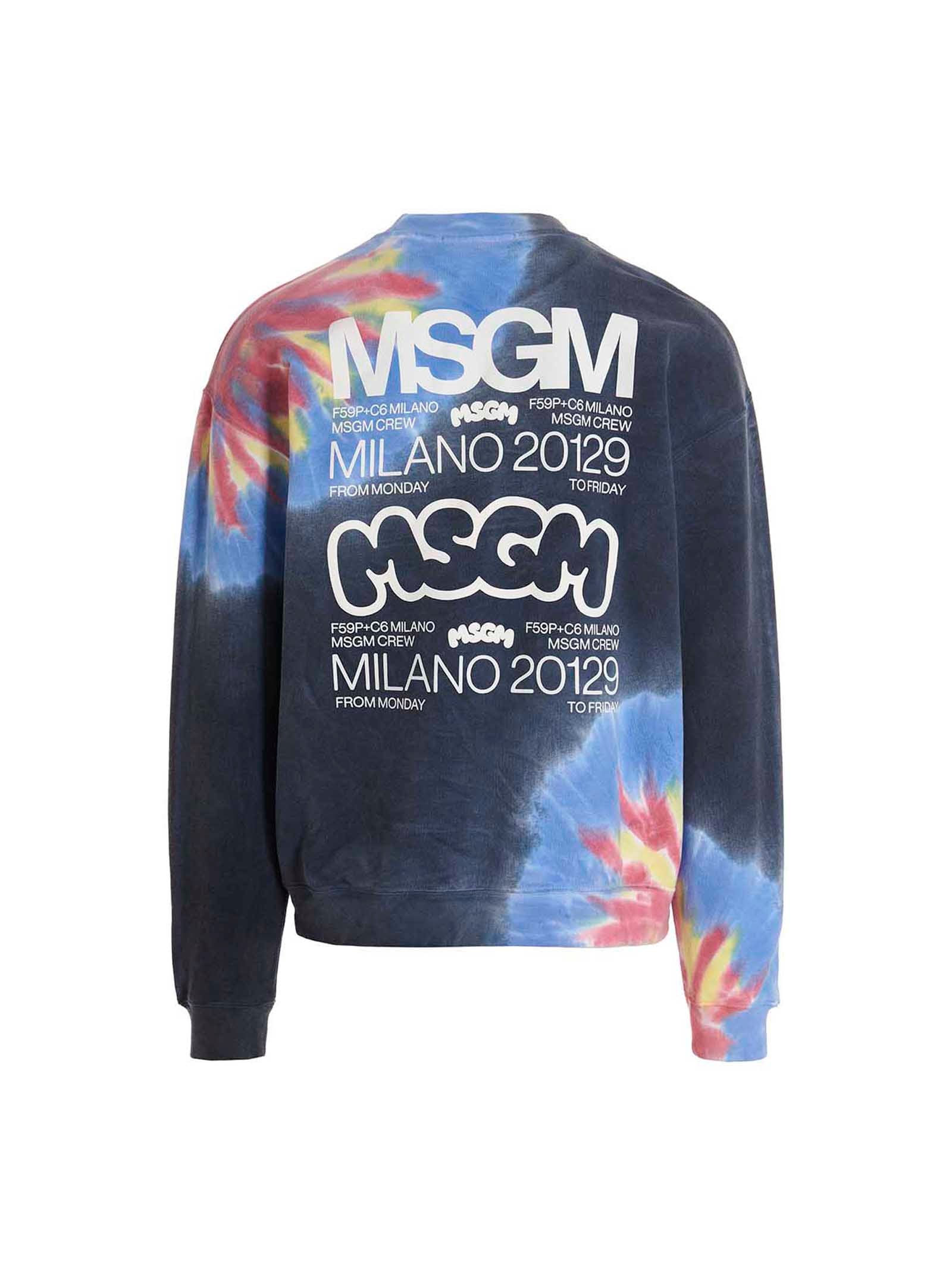 MSGM Multicolor Cotton Sweatshirt