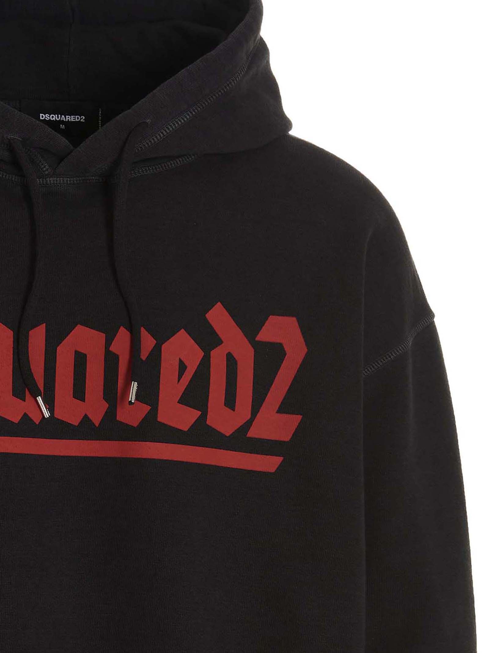 Dsquared² Black Cotton Sweatshirt