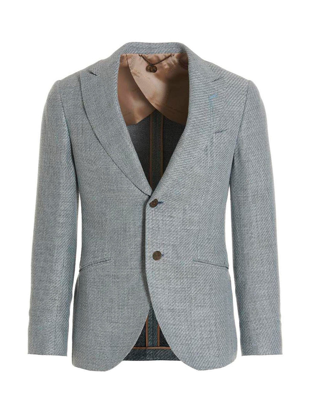 MAURIZIO MIRI Blue Silk Blazer