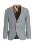 MAURIZIO MIRI Blue Silk Blazer