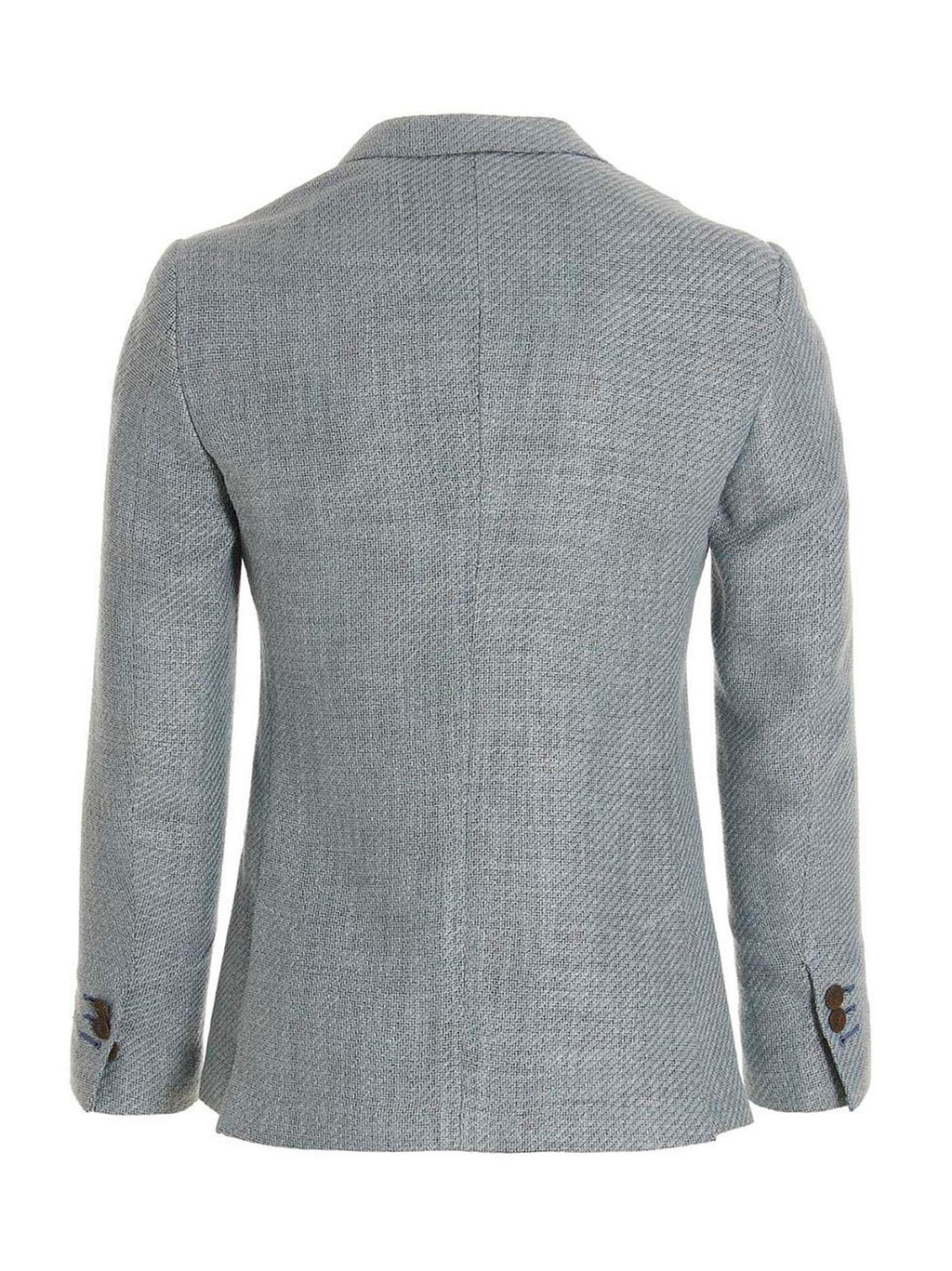 MAURIZIO MIRI Blue Silk Blazer