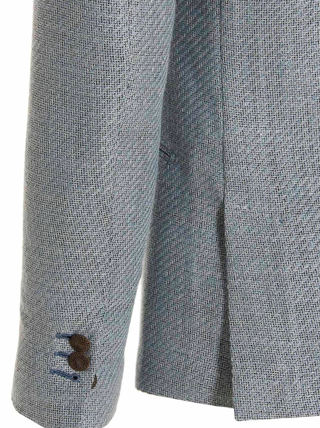 MAURIZIO MIRI Blue Silk Blazer
