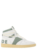 Rhude Bicolor Calfskin High Top Sneakers