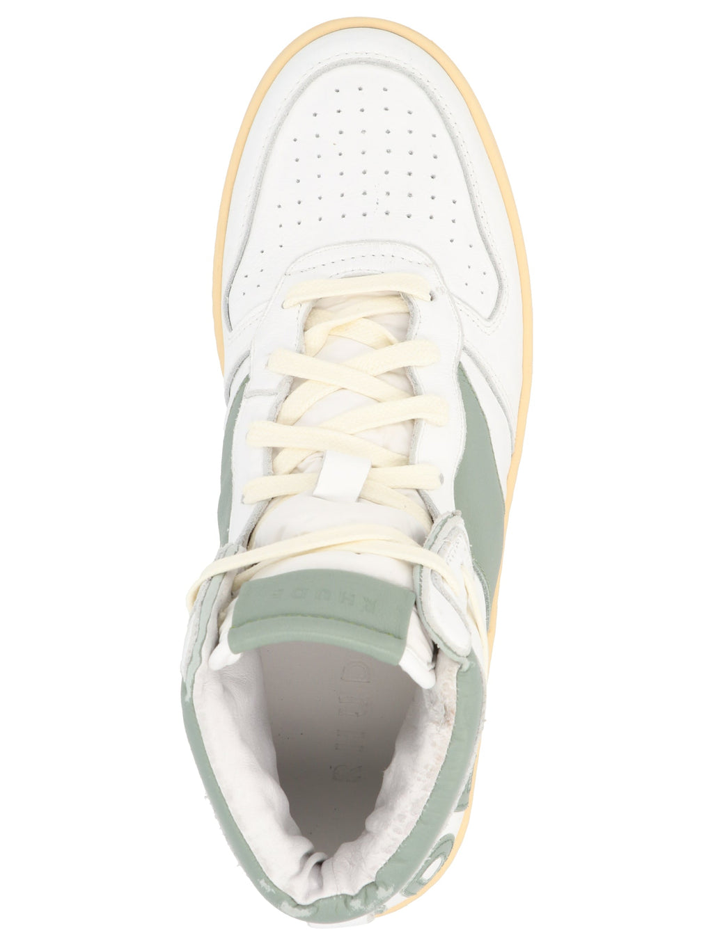 Rhude Bicolor Calfskin High Top Sneakers