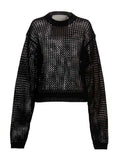 RAMAEL Black Cotton Cardigan