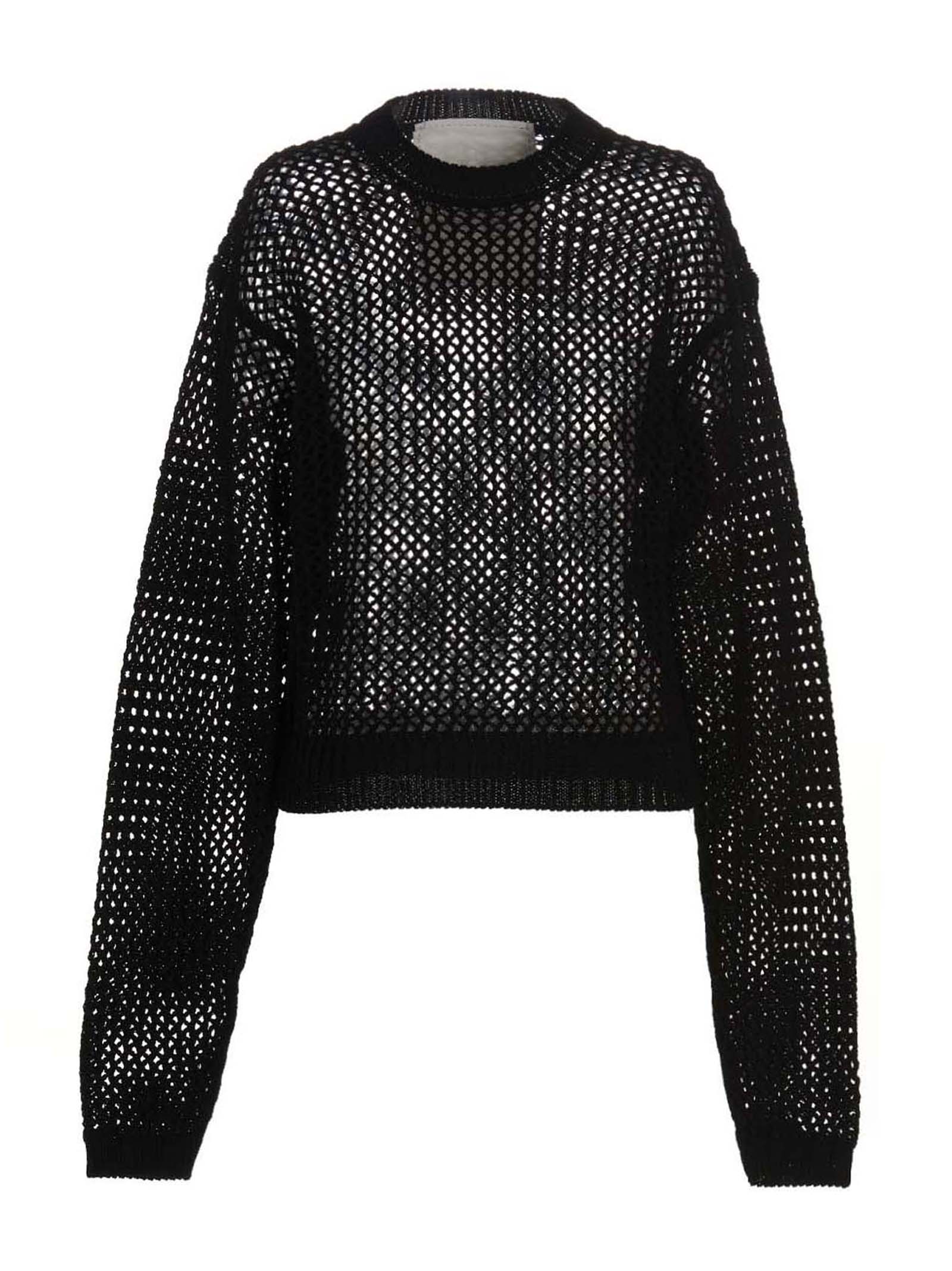 RAMAEL Black Cotton Cardigan