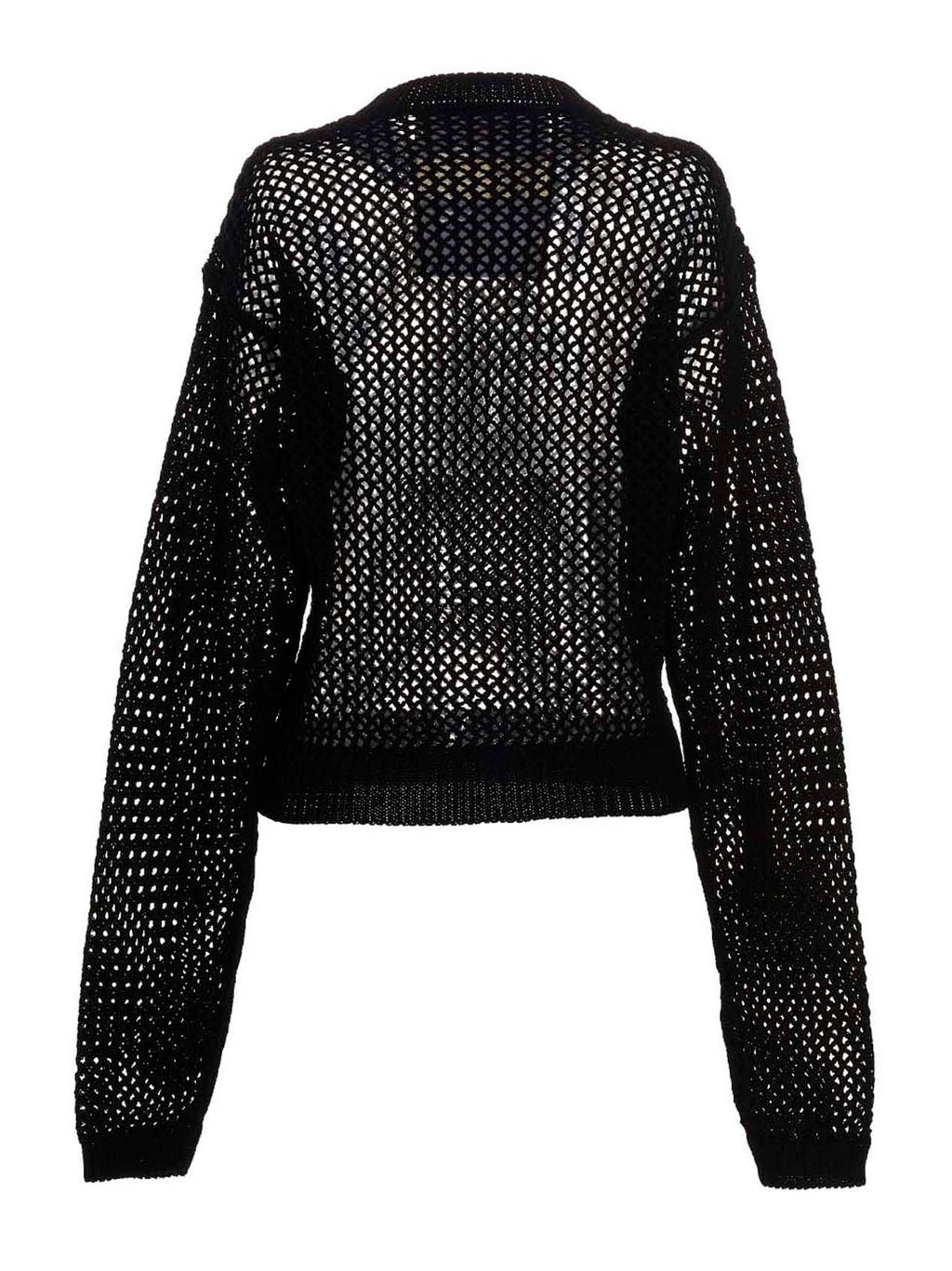 RAMAEL Black Cotton Cardigan