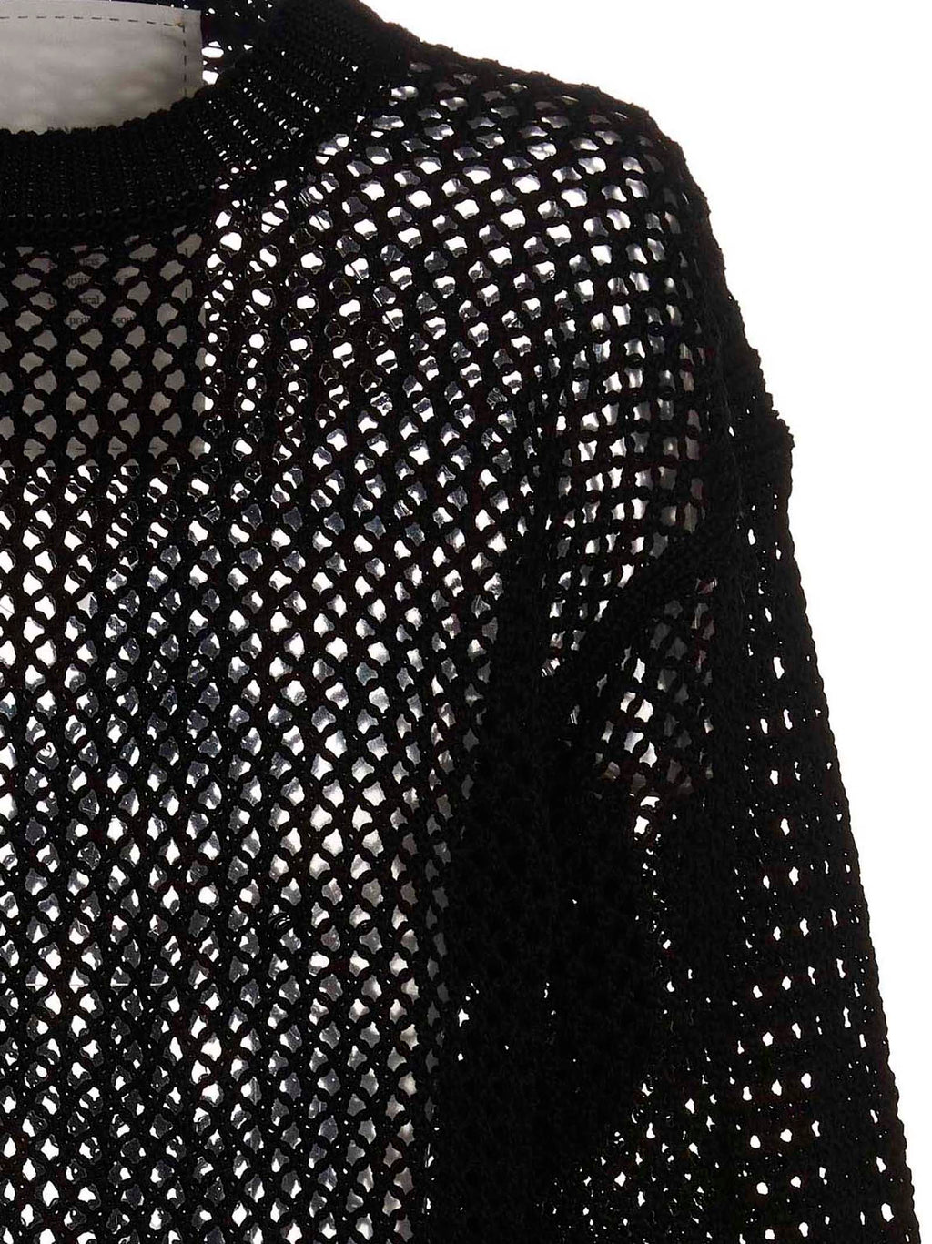 RAMAEL Black Cotton Cardigan