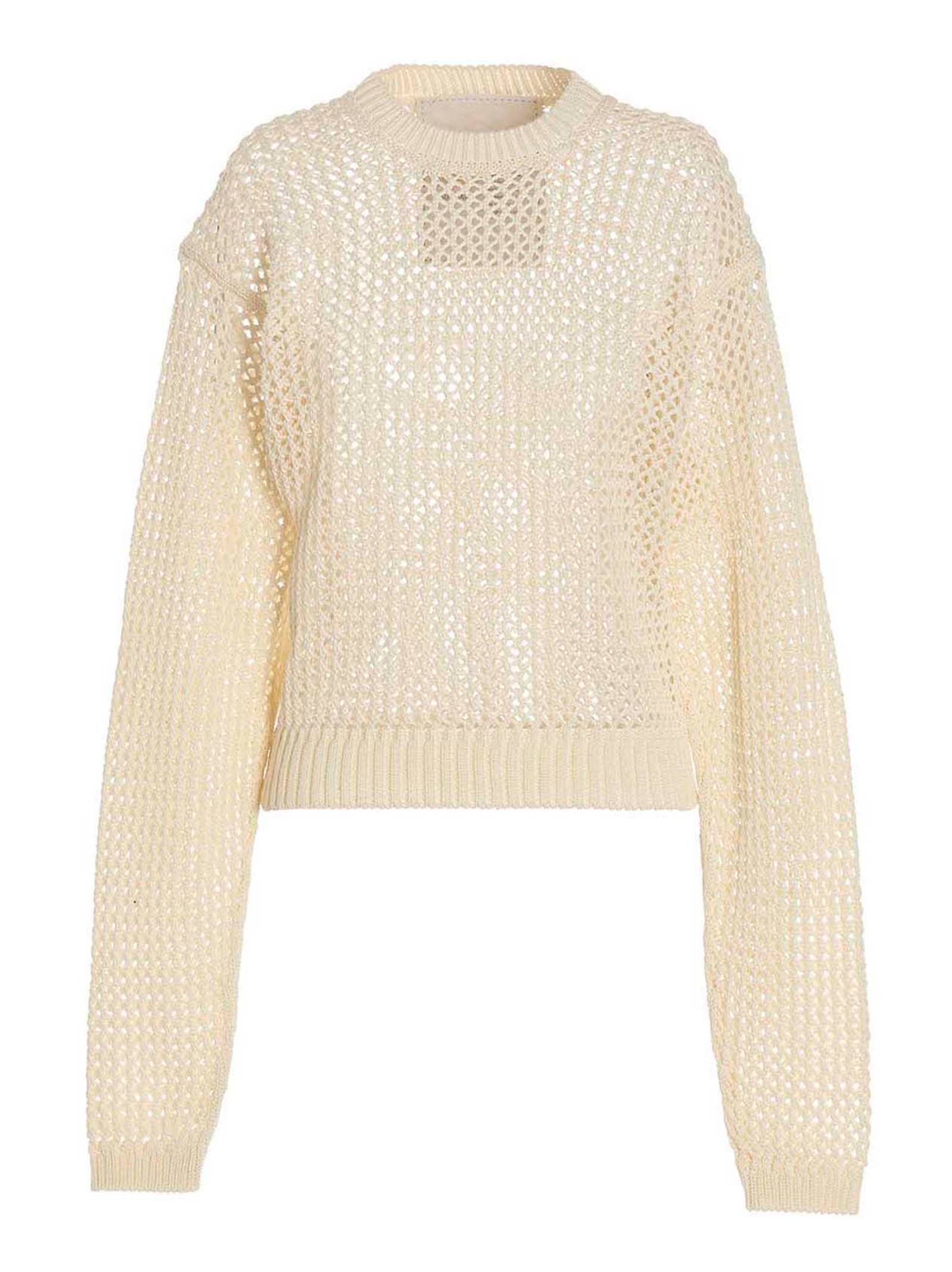 RAMAEL White Cotton Cardigan