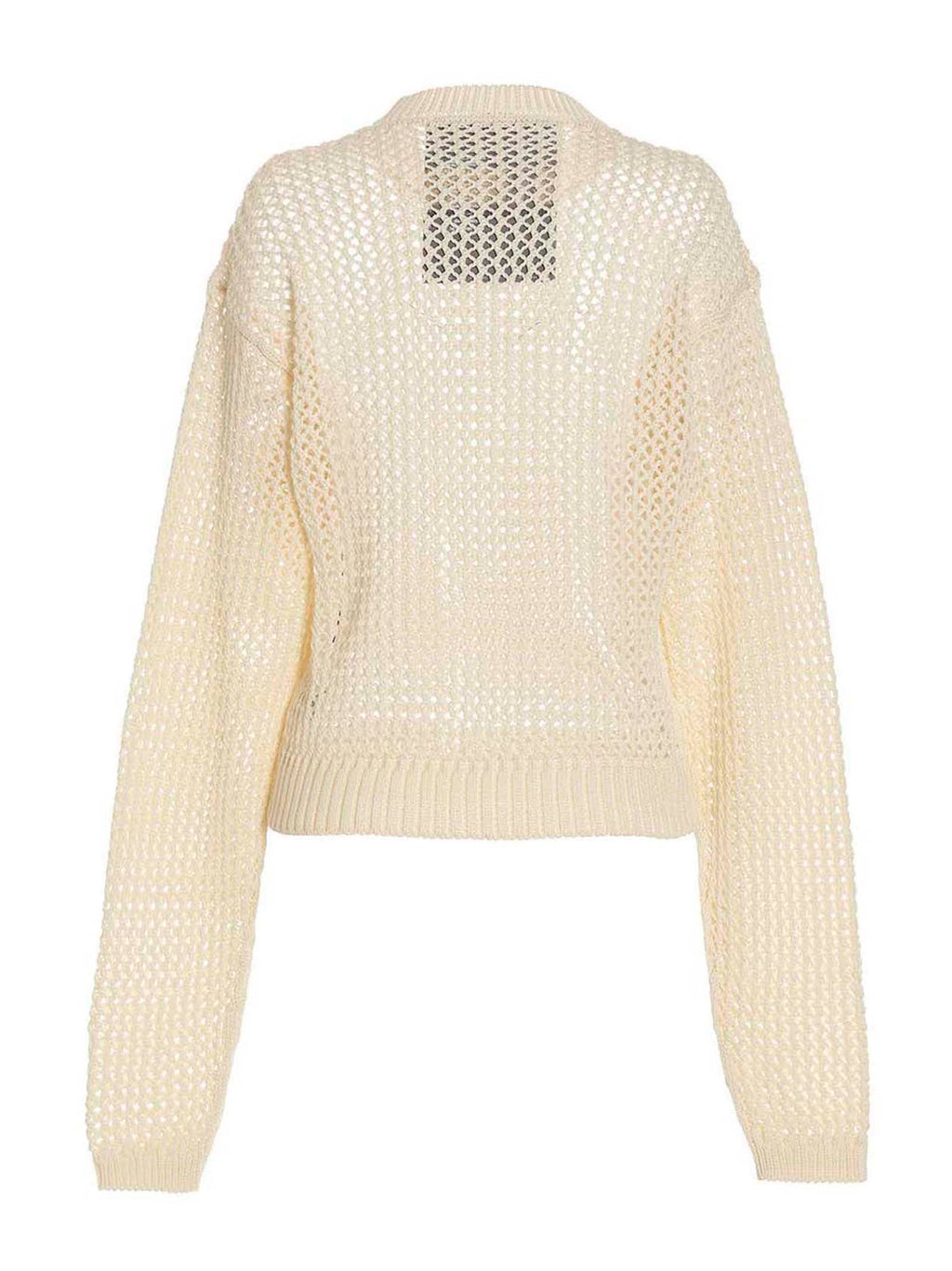 RAMAEL White Cotton Cardigan