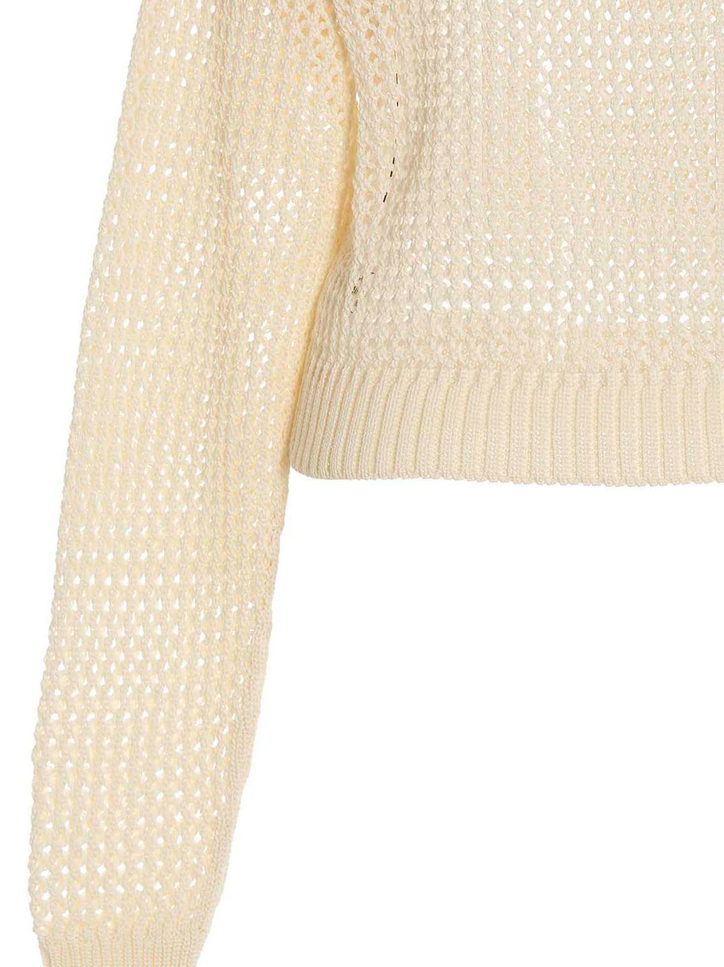 RAMAEL White Cotton Cardigan
