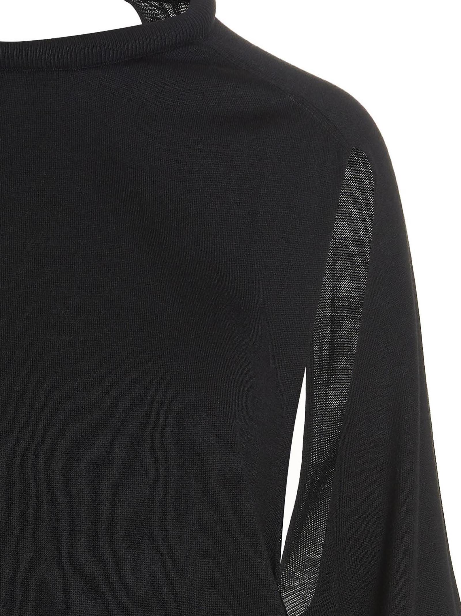 RAMAEL Black Silk Cardigan