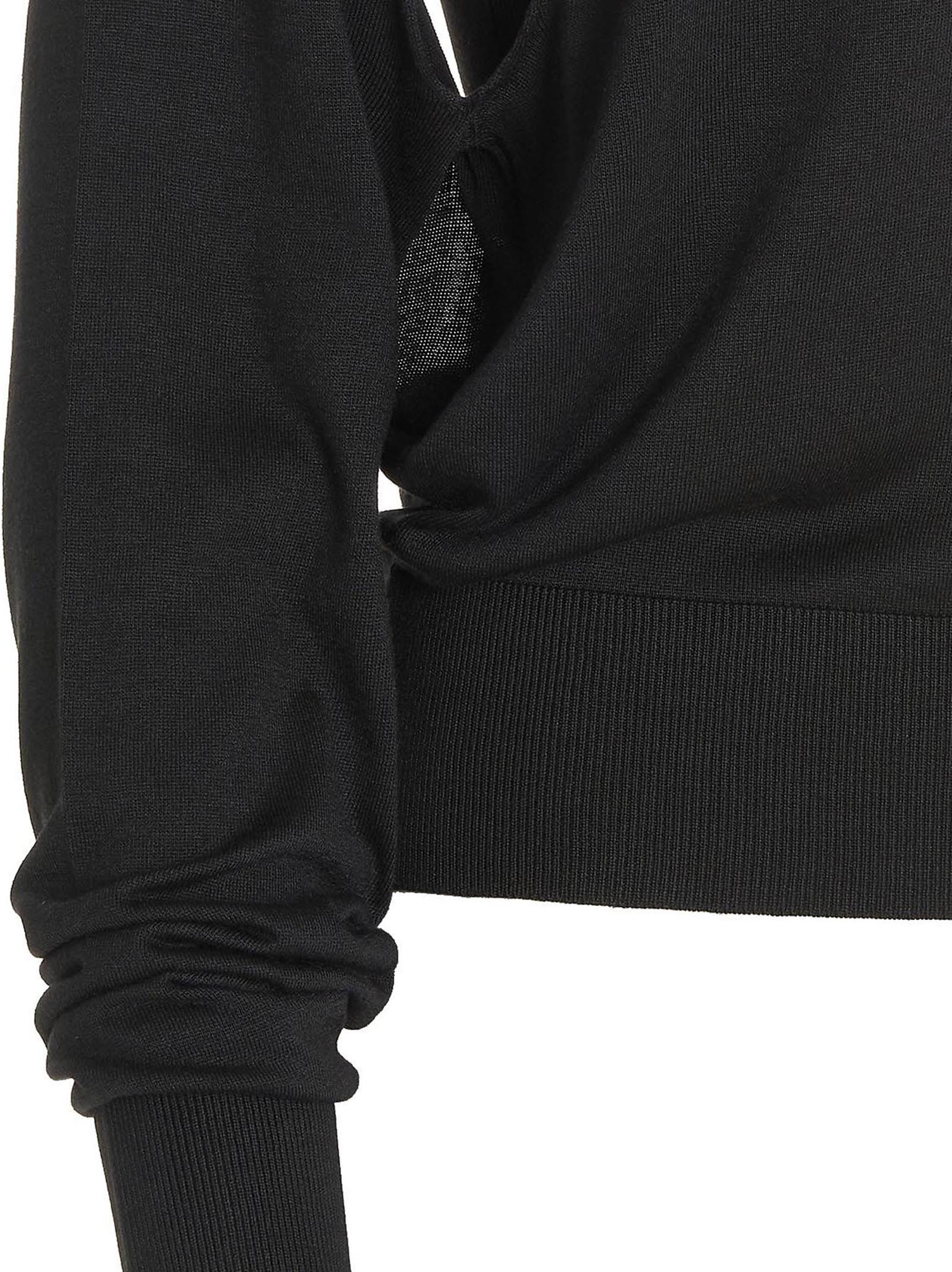 RAMAEL Black Silk Cardigan