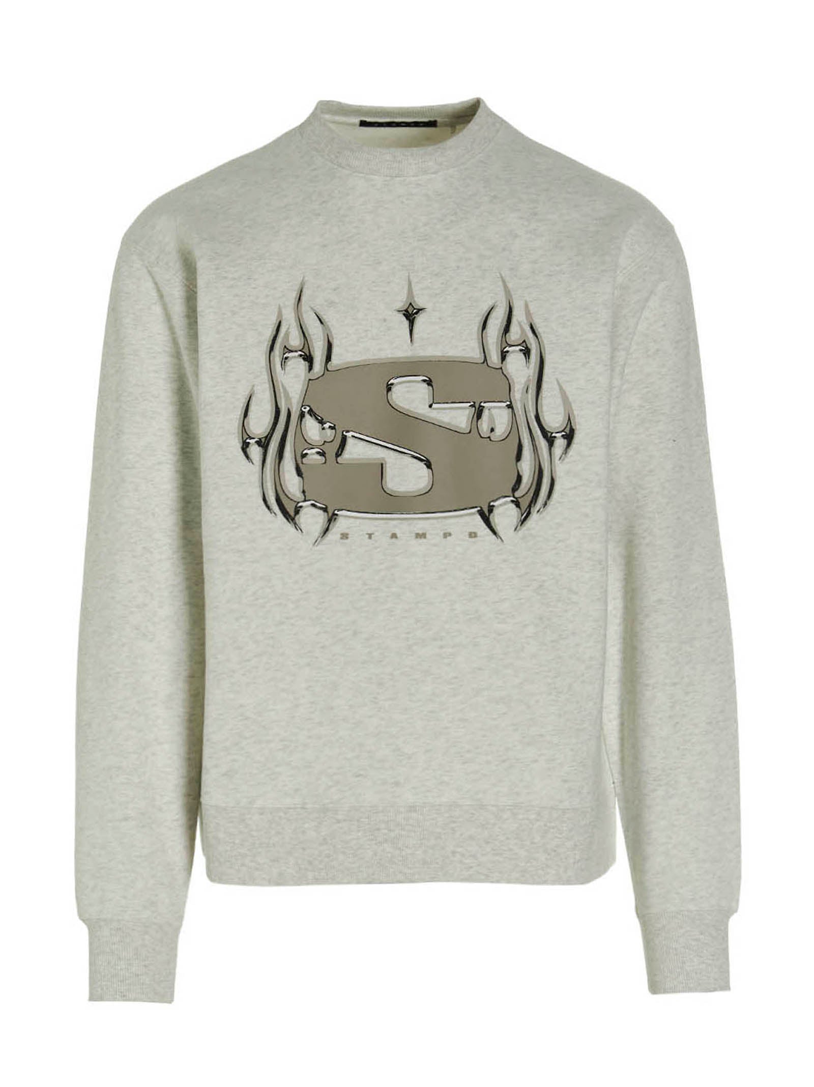 STAMPD Gray Cotton Sweatshirt