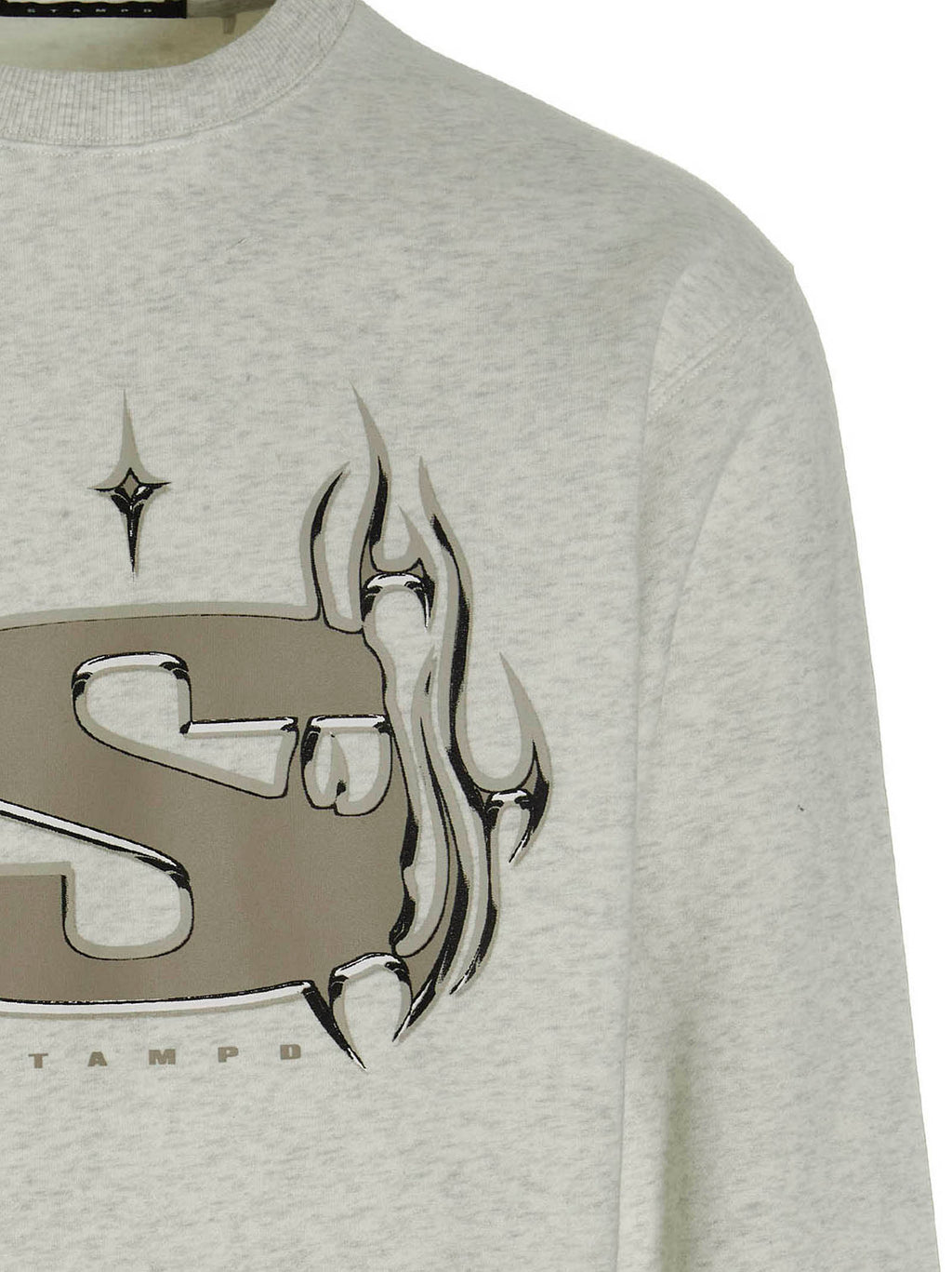 STAMPD Gray Cotton Sweatshirt