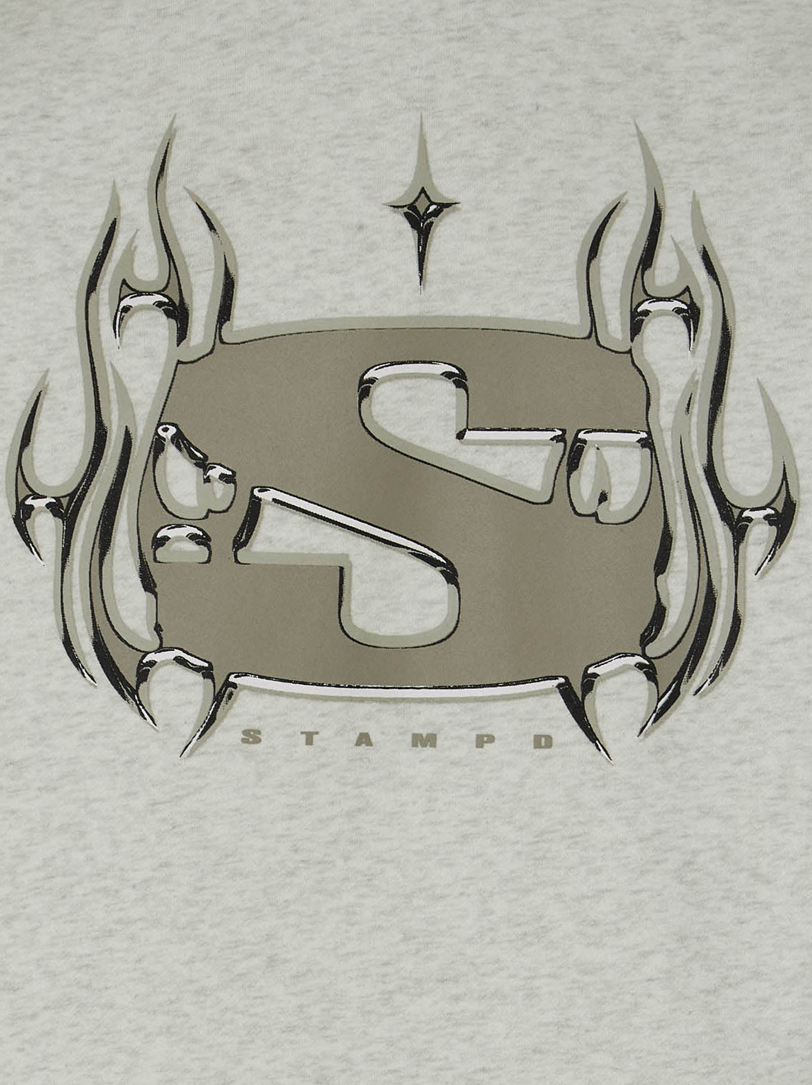 STAMPD Gray Cotton Sweatshirt
