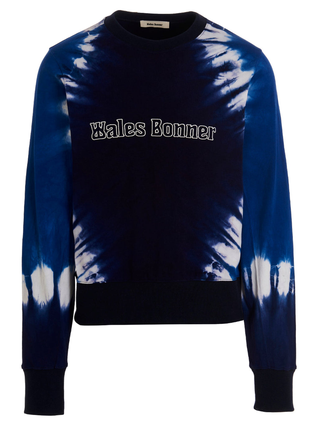 WALES BONNER Blue Cotton Sweatshirt