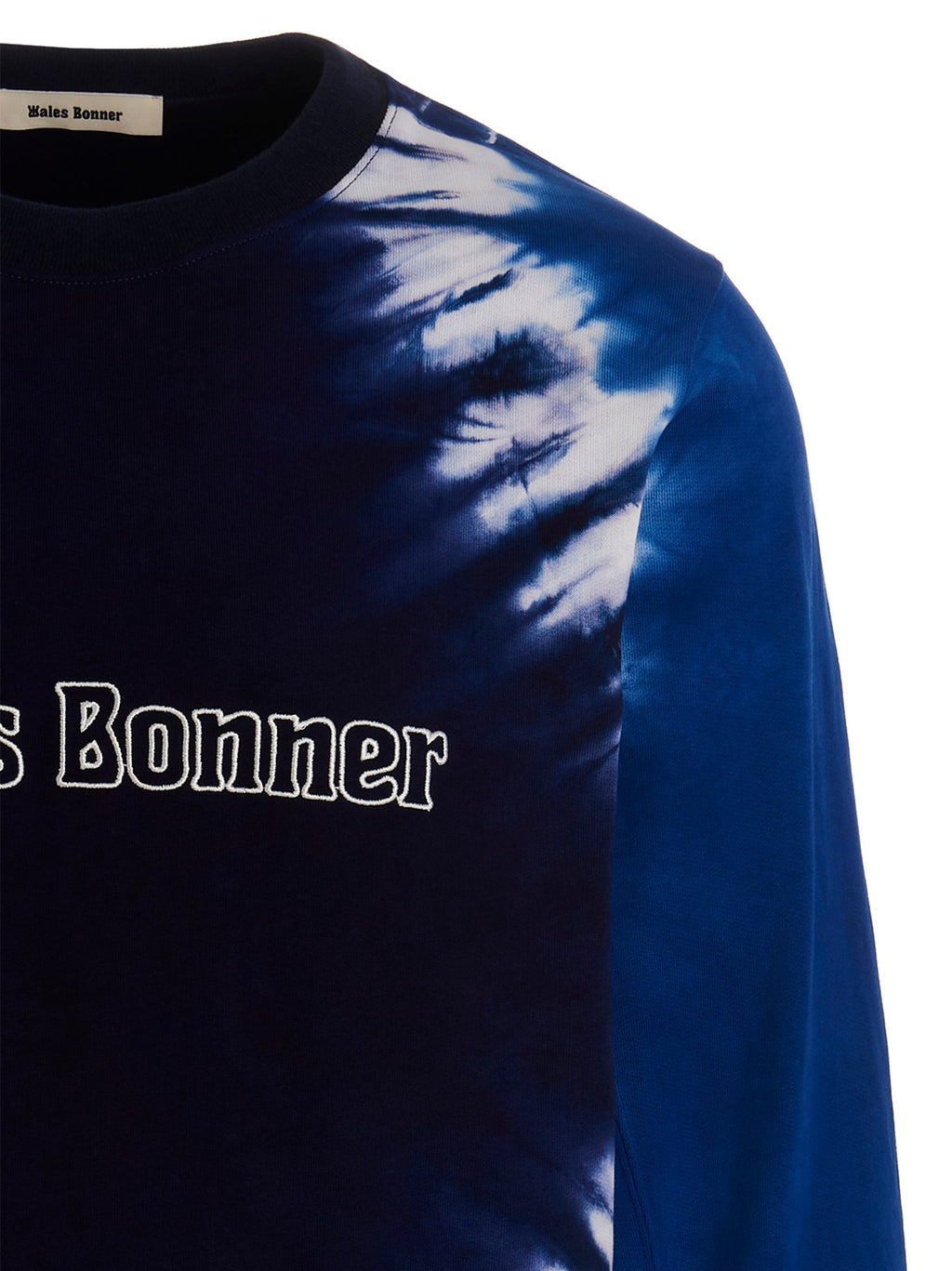 WALES BONNER Blue Cotton Sweatshirt