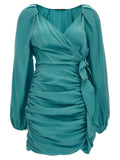 Ungaro Blue Lyocell Mini Skirt