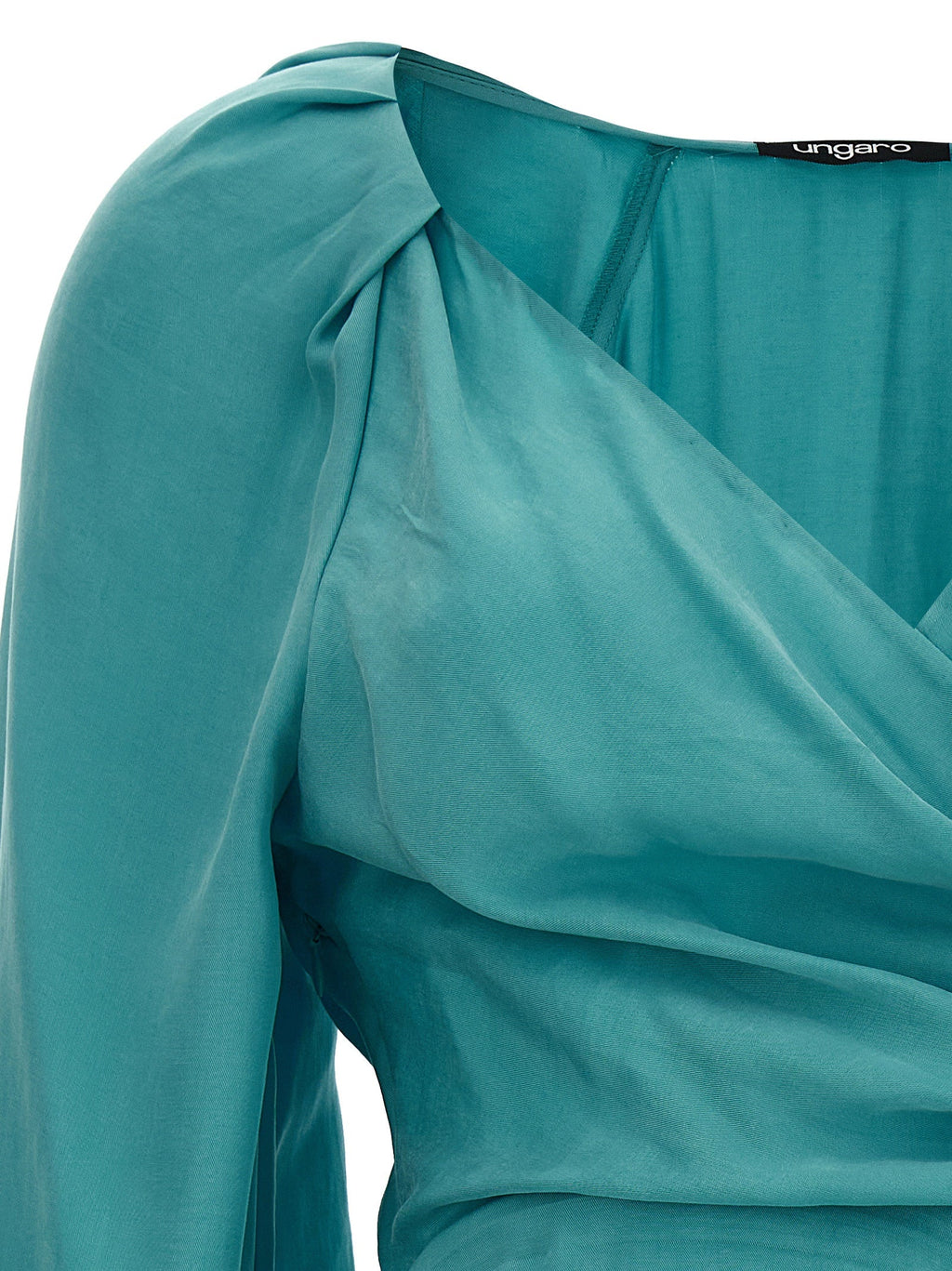 Ungaro Blue Lyocell Mini Skirt