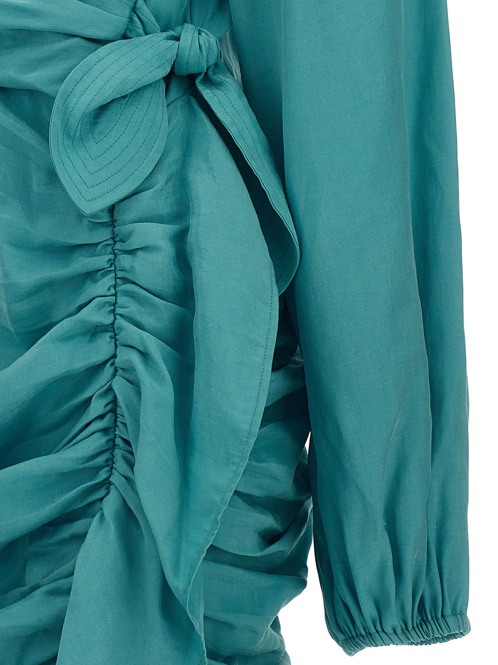 Ungaro Blue Lyocell Mini Skirt