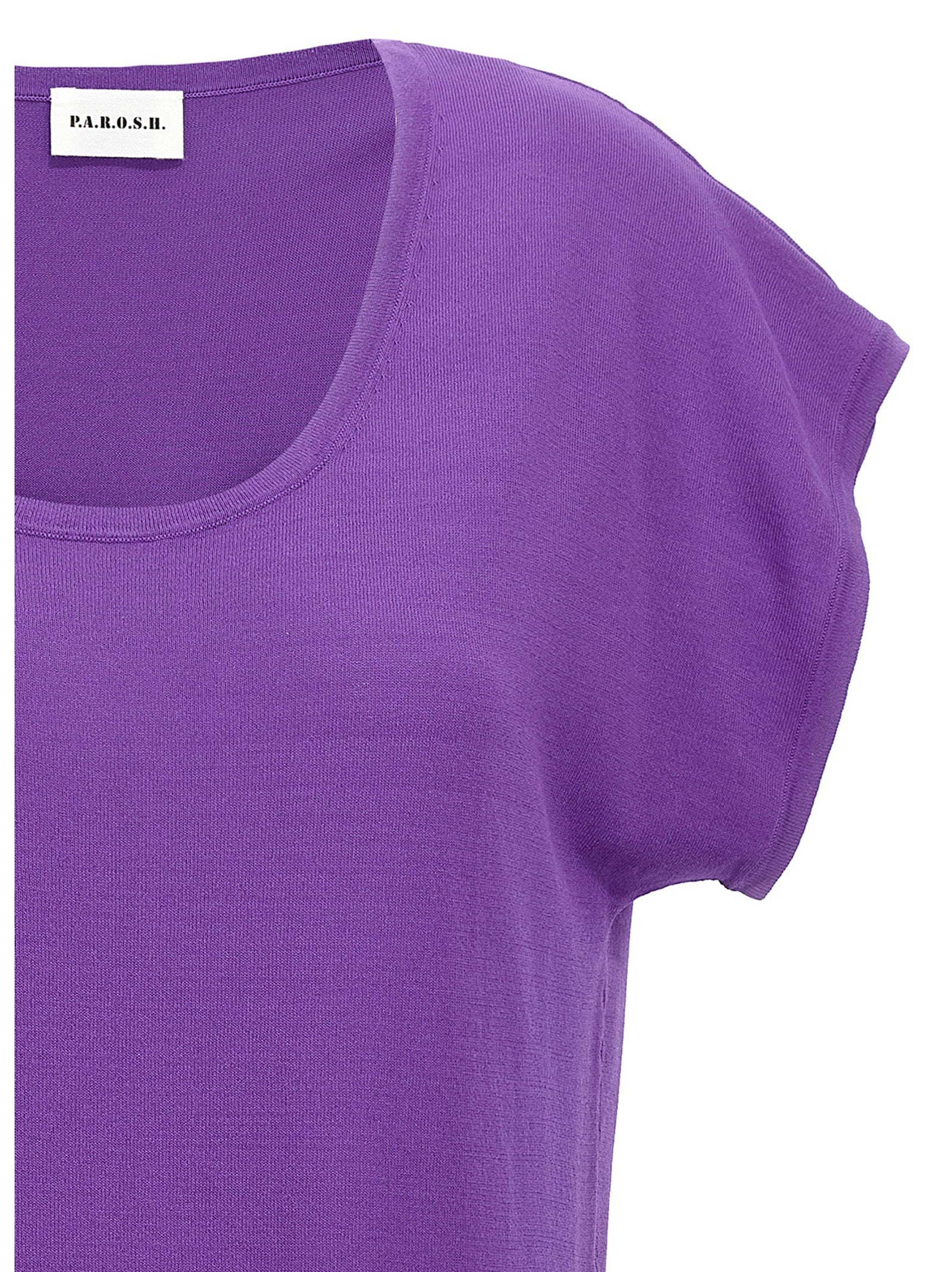 P.A.R.O.S.H. Purple Viscose T-Shirt