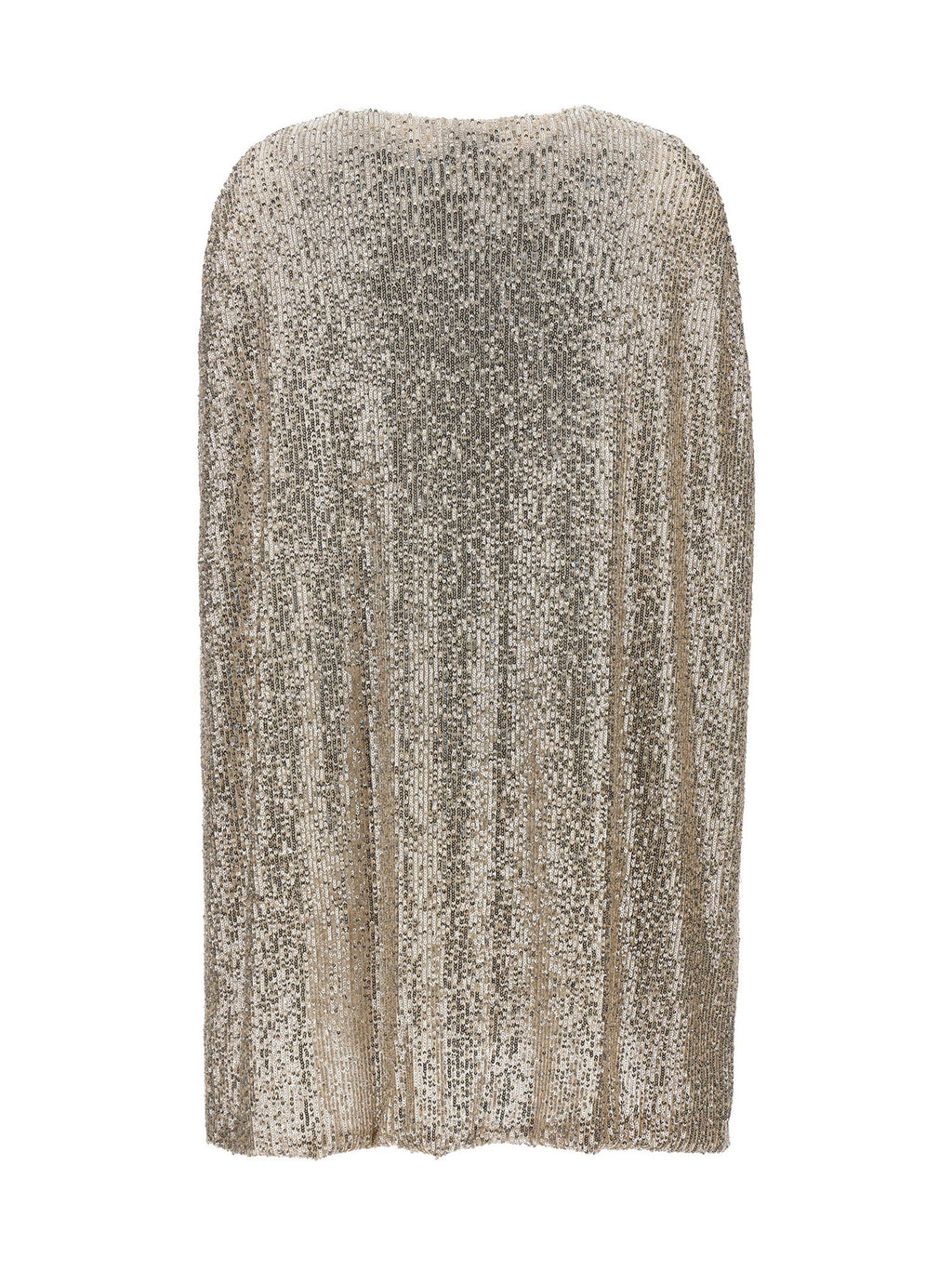 LE TWINS Silver Polyester Short Dress