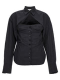 The Attico Black Cotton Blouse