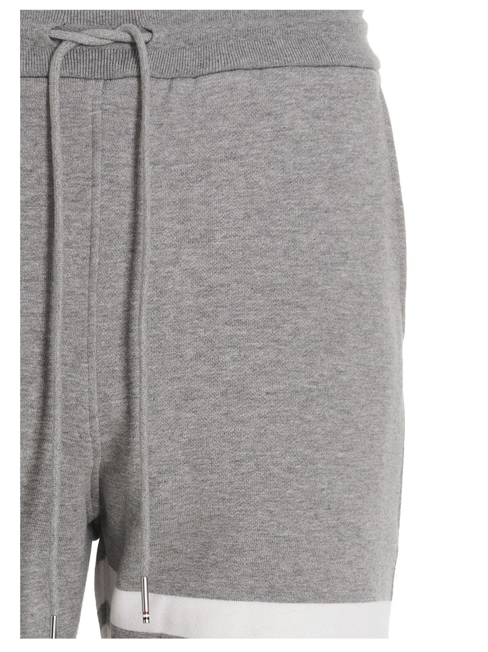 Thom Browne Gray Cotton Joggers (Workout Pants)