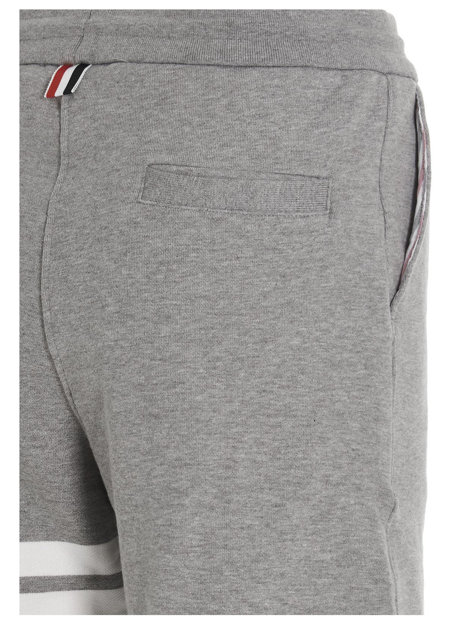 Thom Browne Gray Cotton Joggers (Workout Pants)