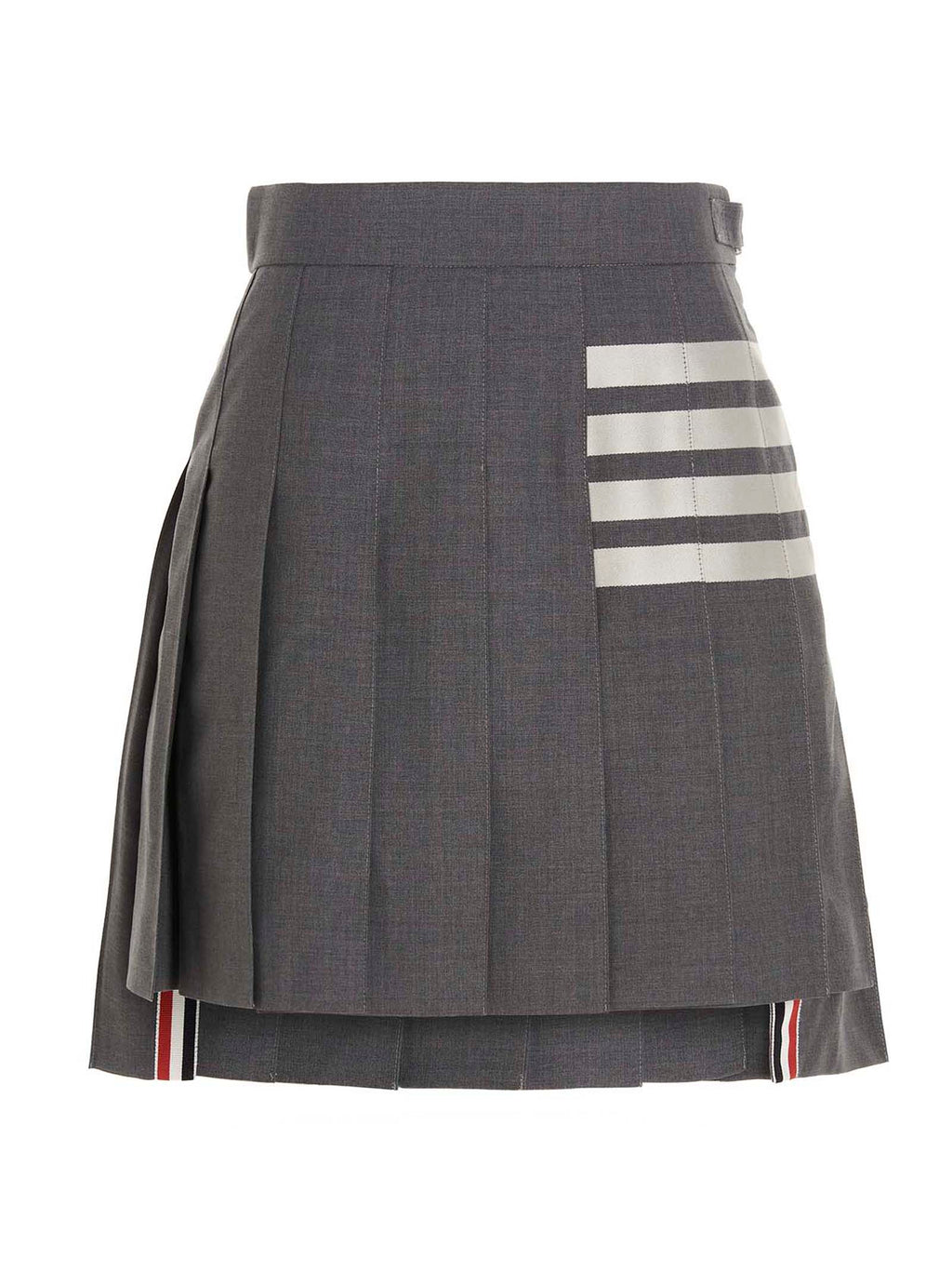 Thom Browne Gray Wool Long Skirt