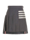 Thom Browne Gray Wool Long Skirt