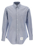 Thom Browne Blue Cotton Blouse