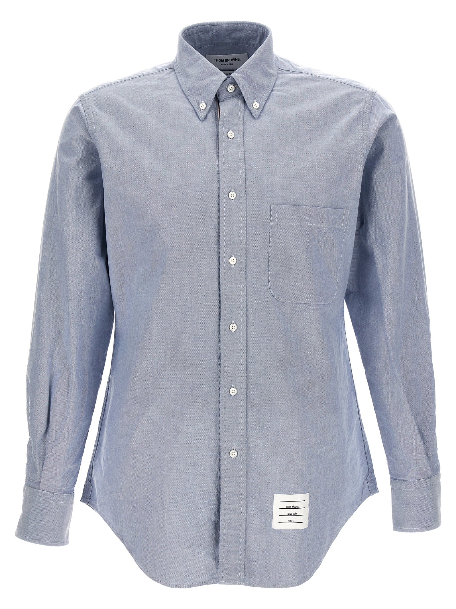 Thom Browne Blue Cotton Blouse