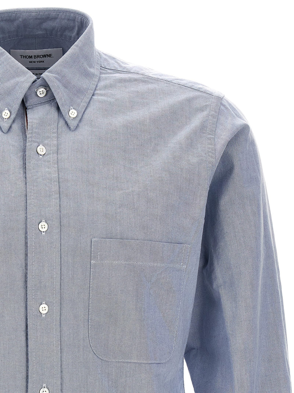 Thom Browne Blue Cotton Blouse