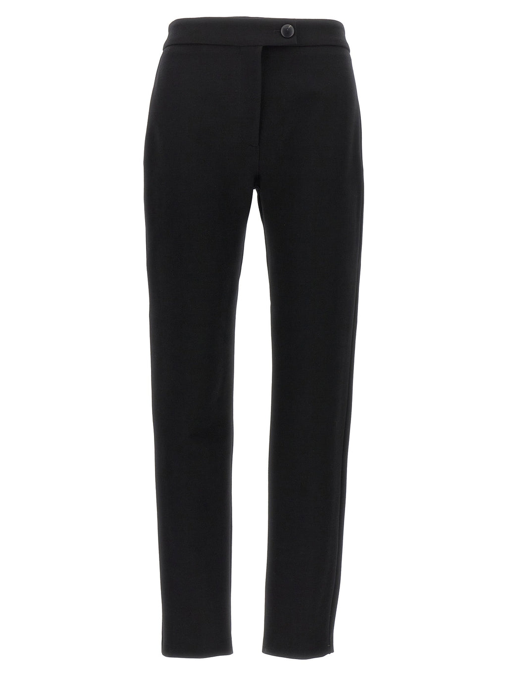 Ferragamo Black Elastane Skinny Pants
