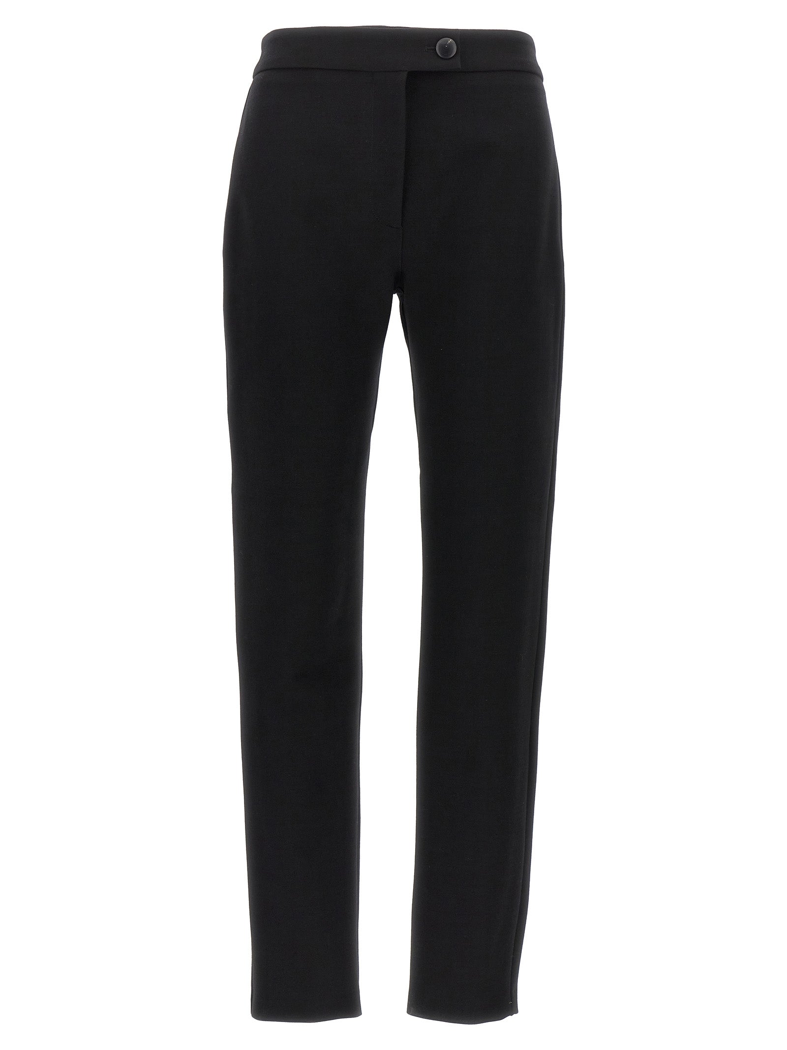 Ferragamo Black Elastane Skinny Pants