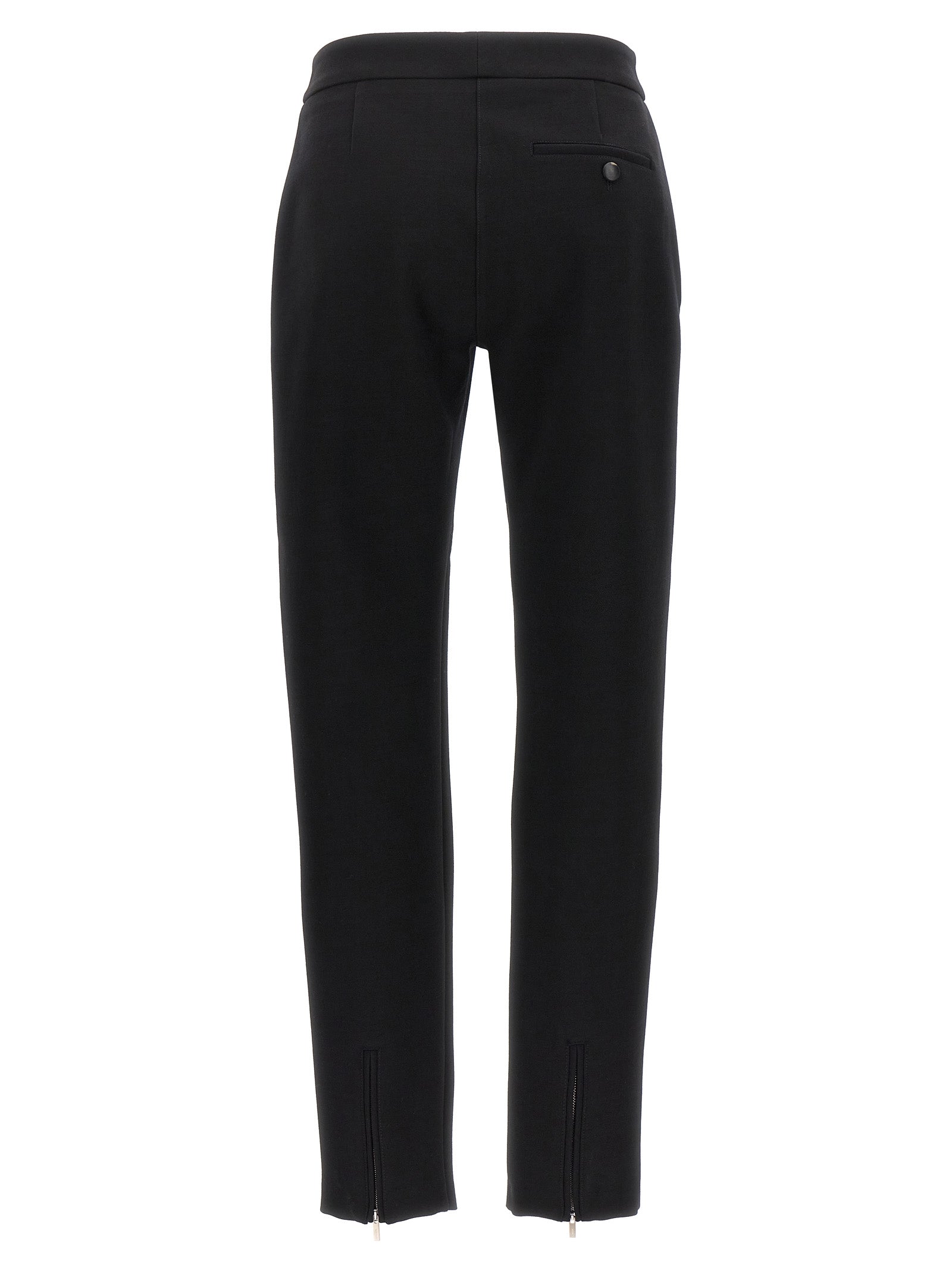 Ferragamo Black Elastane Skinny Pants