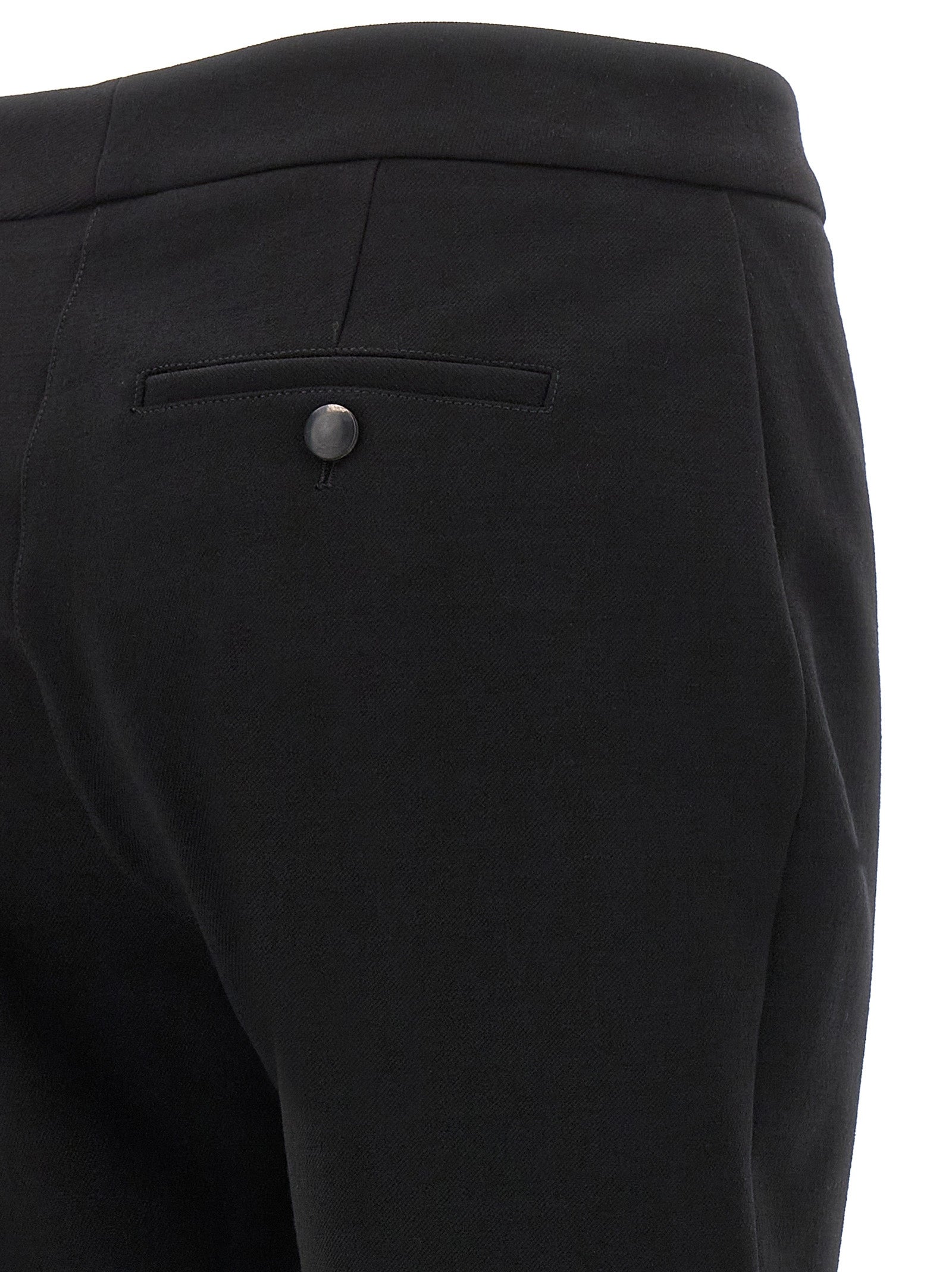 Ferragamo Black Elastane Skinny Pants