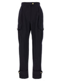 Alexander McQueen Blue Wool Cargo Pants