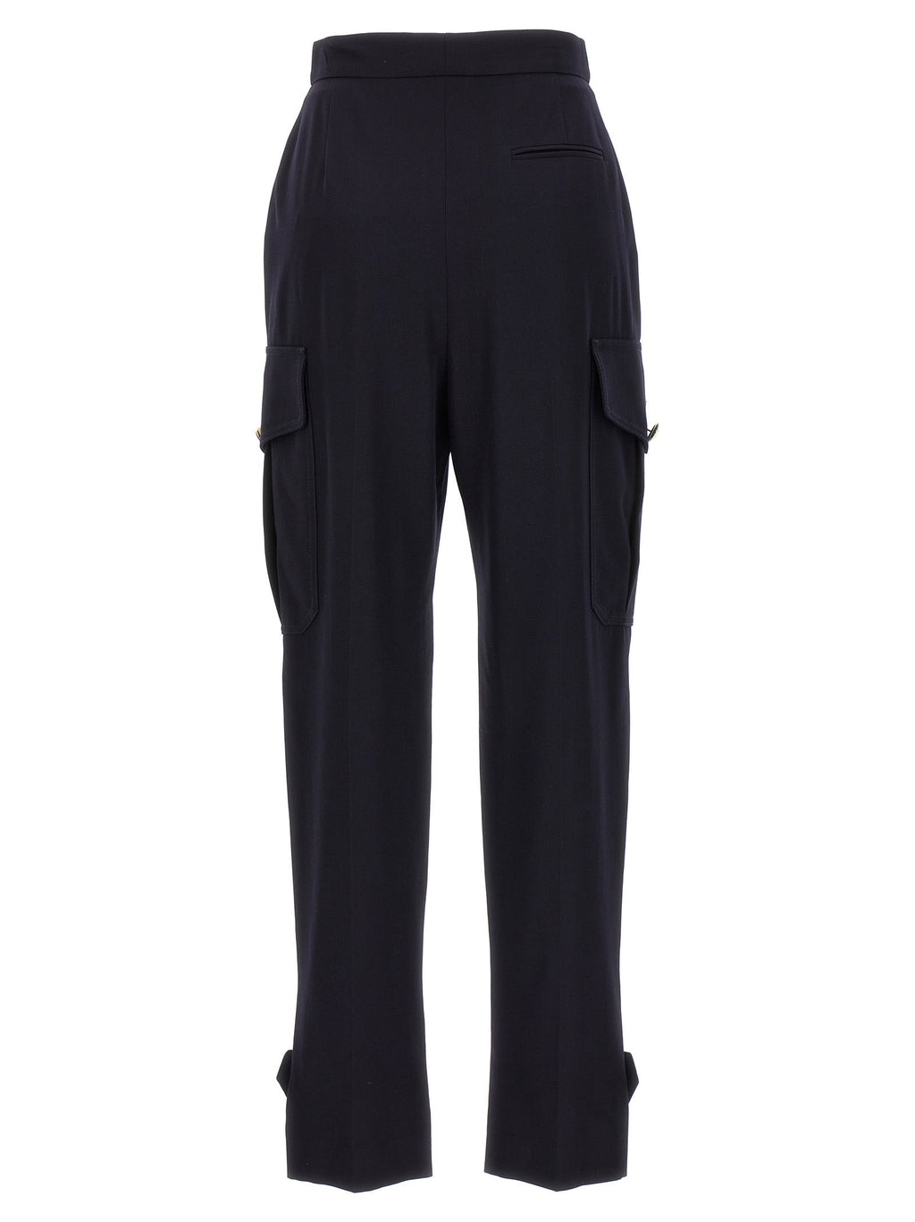 Alexander McQueen Blue Wool Cargo Pants